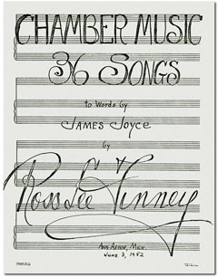 Autograph title page of Finney's Chamber Music