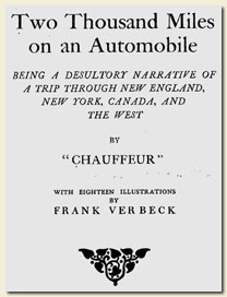 Cover of Two Thousand Miles on an Automobile