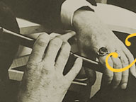 James Joyce in Paris, 1939, holding a cane