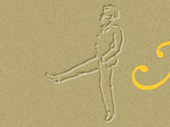 Reinterpretation of Desmond Harmsworth's sketch of Joyce dancing