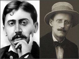 Marcel Proust and James Joyce